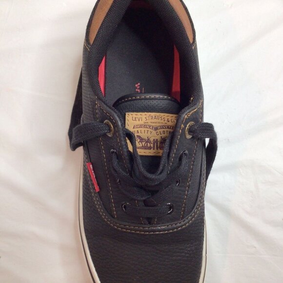 Levis Strauss Black Casual Mens Tennis Shoes Sneakers Comfort Flats Walk Size 8 - Picture 6 of 6